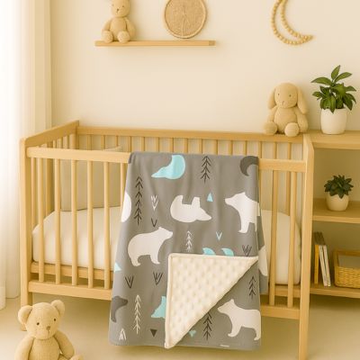 Couverture bebe ours polaire chambre