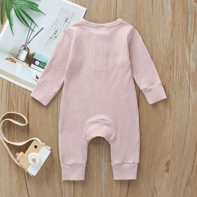 barboteuse bébé fille rose en coton bio