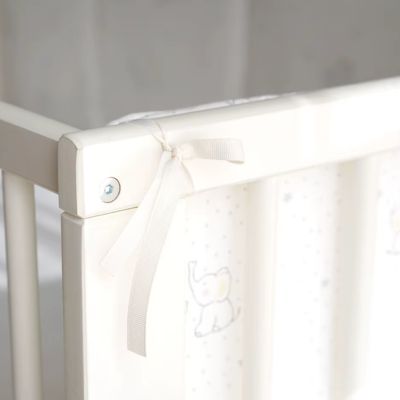 Tour de lit bébé blanc