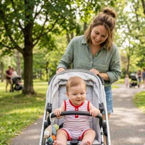Barboteuse bébé garçon sans manches rayée rouge adorable