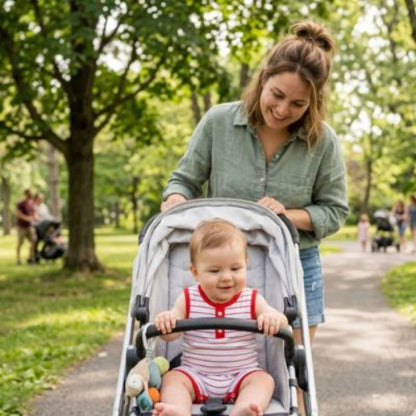 Barboteuse bébé garçon sans manches rayée rouge adorable