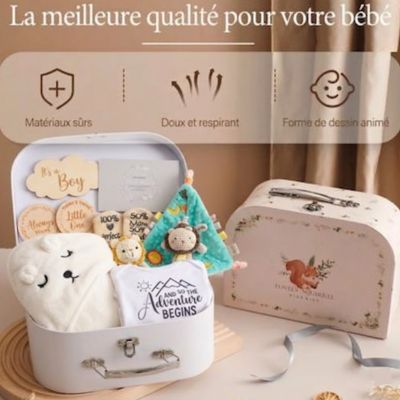 Cadeau de naissance signature bébé doux et respirant