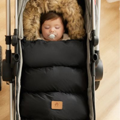 Chancelière bébé imperméable pour hiver noir