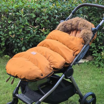 Chancelière poussette imperméable brun