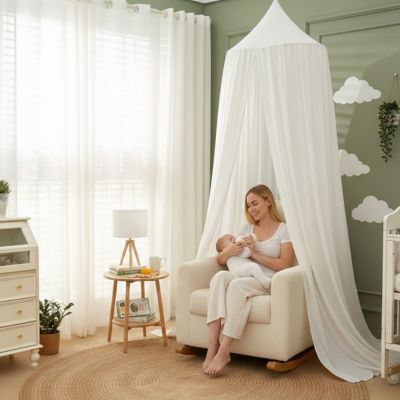 Ciel de Lit bebe blanc effet cocon