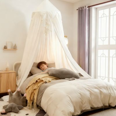 Ciel de lit enfant blanc nuits paisibles