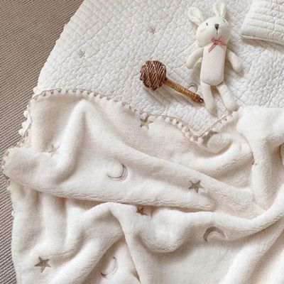 Couverture bébé étoile lune confort