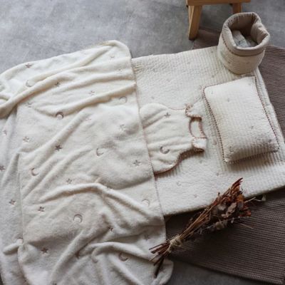 Couverture bébé étoile lune douillette