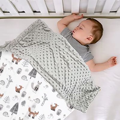 Couverture bebe hibou renard