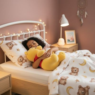 Peluche bebe Winnie l'ourson nouvel ami