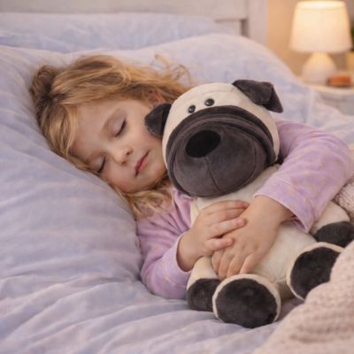 Peluche chien compagnons doux