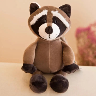 Peluche raton-laveur un compagnon tendre