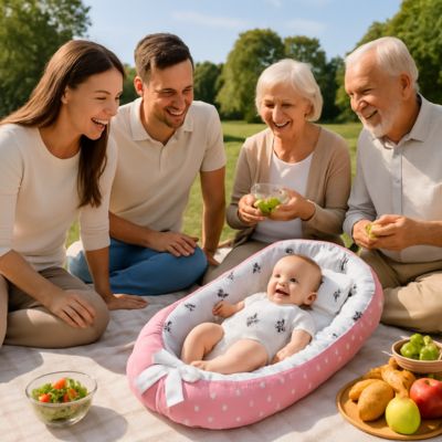 Réducteur de lit bébé sapin rose parc