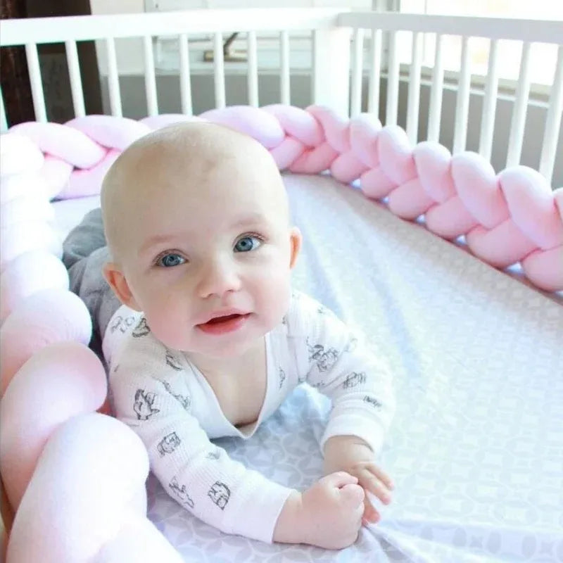 tresse de lit bébé Rose