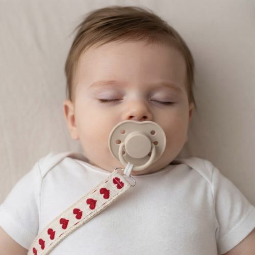 attache tétine bebe qui dors
