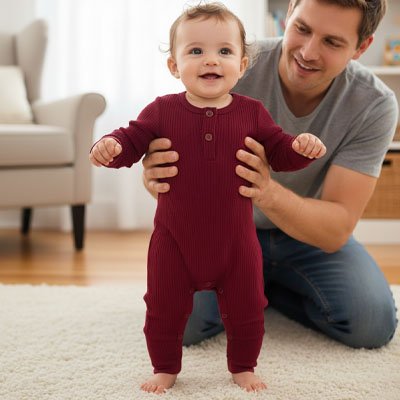 barboteuse bébé bourgogne pratique