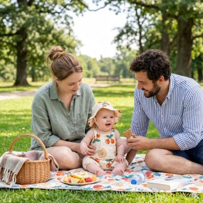 Barboteuse bébé fille sans manches a motif cerise pour été