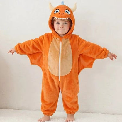 barboteuse bébé grenouillère dragon volant halloween