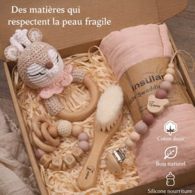 cadeau de naissance coffret prestige bébé naturel et doux