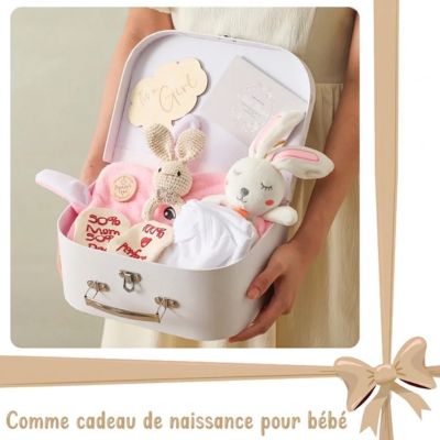 cadeau de naissance la valisette des merveilles lapin