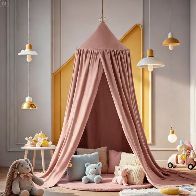 ciel de Lit bebe rose doux accessoire multifonction