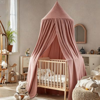 ciel de Lit bebe rose doux décoration de chambre