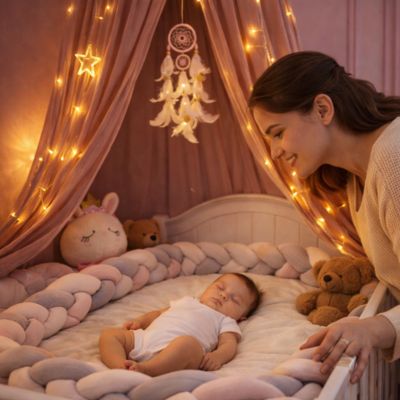 ciel de Lit bebe rose magique