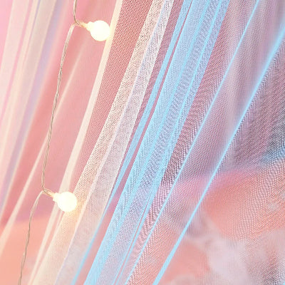 ciel de lit bébé arc-en-ciel tissu polyester