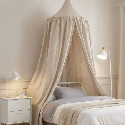 ciel de lit bébé beige petit royaume espace apaisant