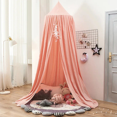 ciel de lit bebe rose pastel féerique