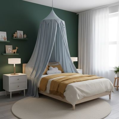 ciel de lit enfant bleu cocon rassurant
