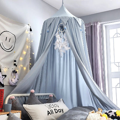 ciel de lit enfant bleu sublime la décoration