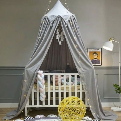 ciel de lit enfant gris cocon rassurant