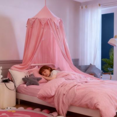 ciel de lit enfant rose cocon rassurant