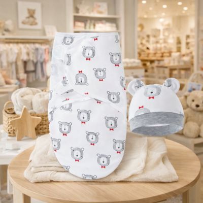 couverture étoile pour bebe ourson blanc