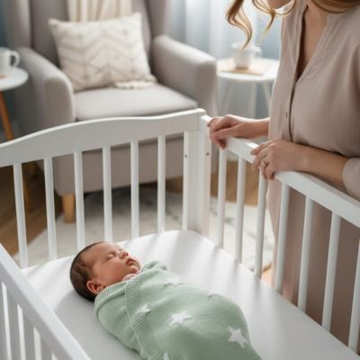 couverture étoile pour bebe verte