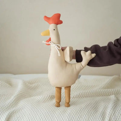 doudou artisanal coq premier compagnon