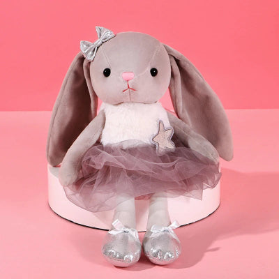 doudou bebe lapin ballerine gris