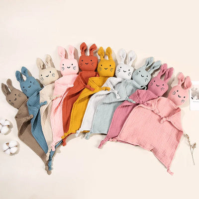 doudou lapin différentes couleurs bavoirs