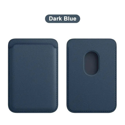 étui téléphone portefeuille magnétique bleu marin