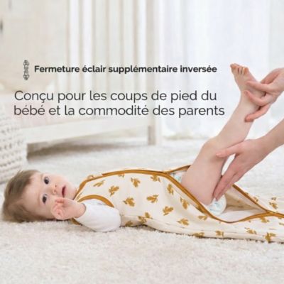gigoteuse avec fermeture éclair bidirectionnelle