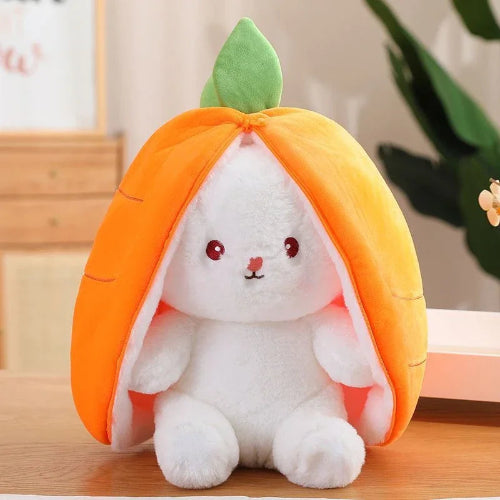 Lapin en peluche carotte Pâques