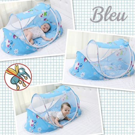 lit moustiquaire bébé lapin bleu anti-moustique