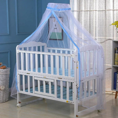 moustiquaire lit bébé nuit sereine bleu