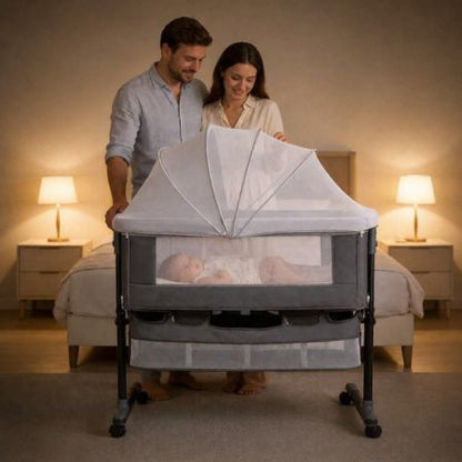moustiquaires lit bébé barrière douce blanche