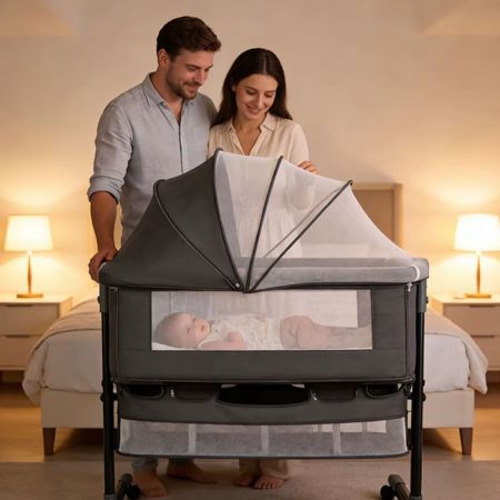 moustiquaires lit bébé barrière douce noir