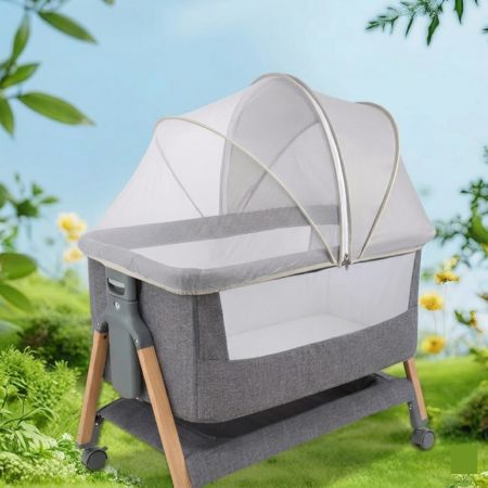 moustiquaires lit bébé barrière opaque blanche