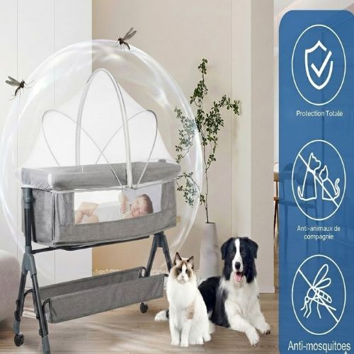 moustiquaires lit bébé blanc respirant protecteur