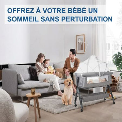 moustiquaires lit bébé blanc respirant sommeil sans perturbation