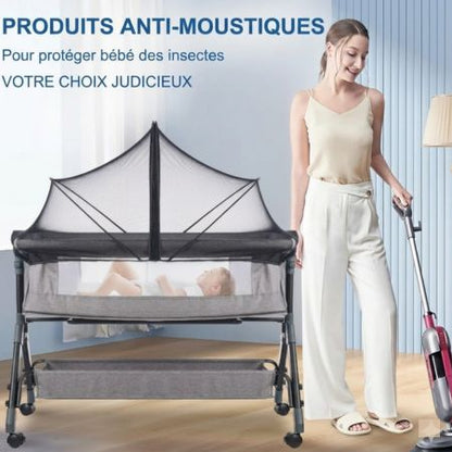 moustiquaires lit bébé noir en respirant anti-moustiques